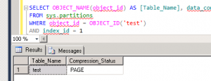 Rebuild with COMPRESSION change 