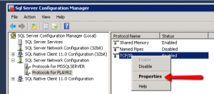 Sql Instance Listening Port Properties 