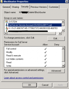 Trace File Permissions